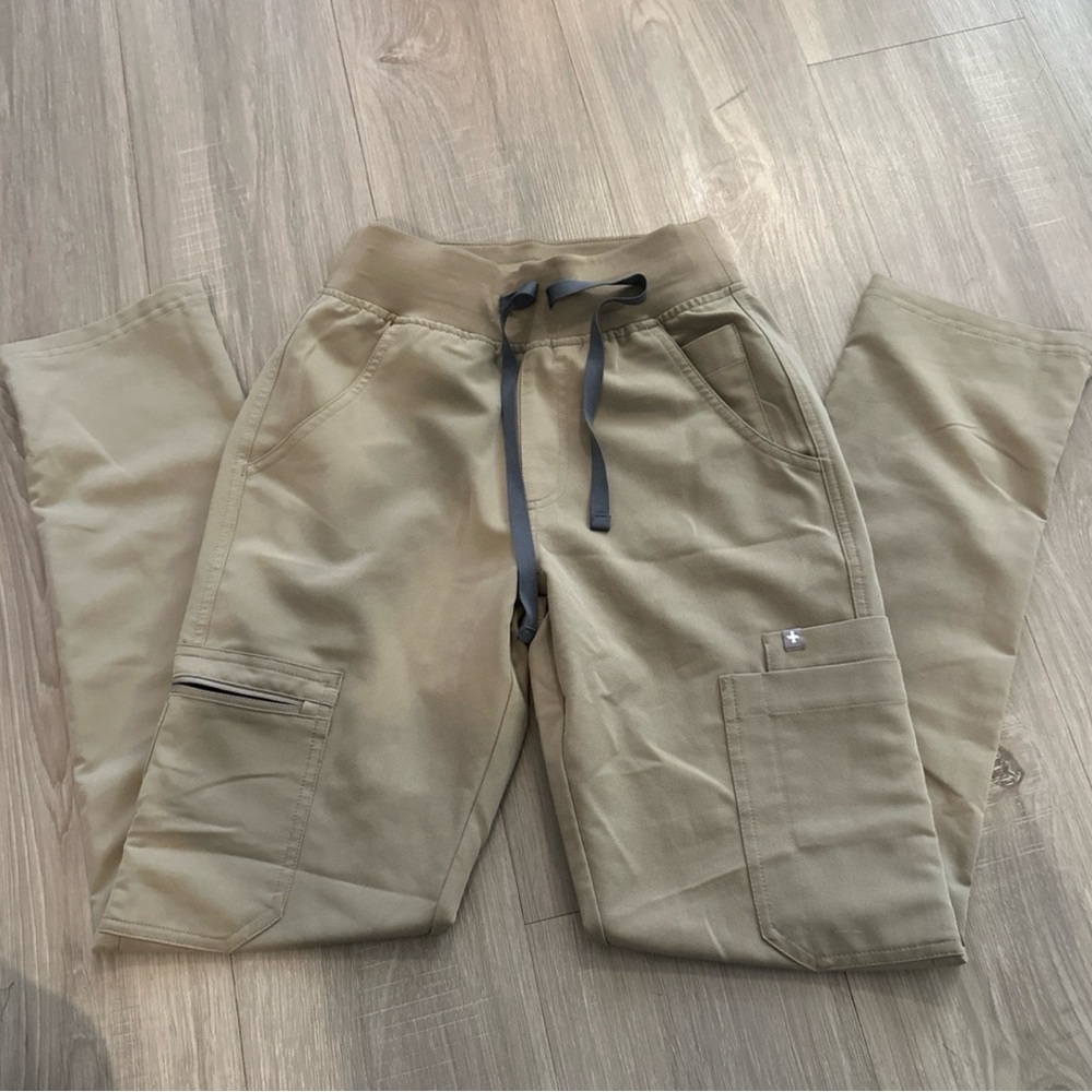 Figs high waisted yola XXS regular khaki